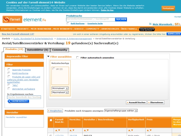 Farnell Schweiz Website Farnell Schweiz Website