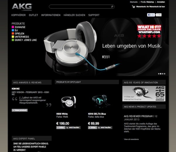 AKG Startseite Online Shop AKG Startseite Online Shop