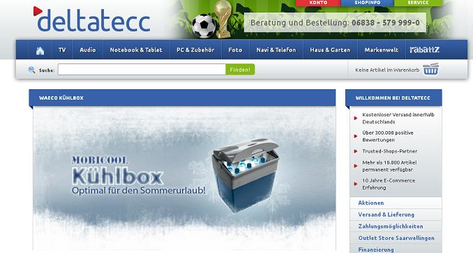 Deltatecc Online Shop Startseite Deltatecc Online Shop Startseite