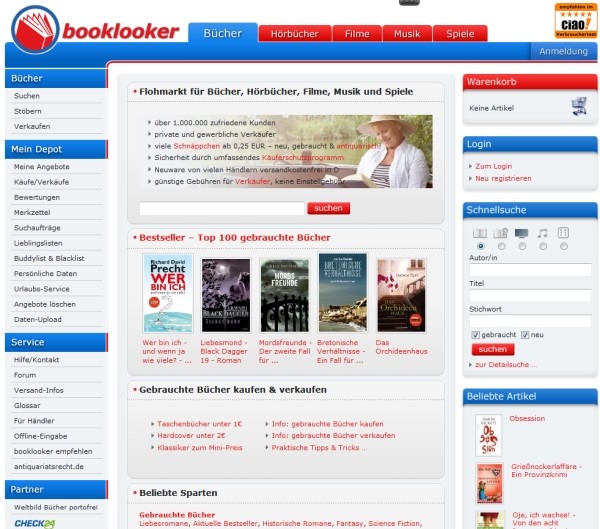 Booklooker Website