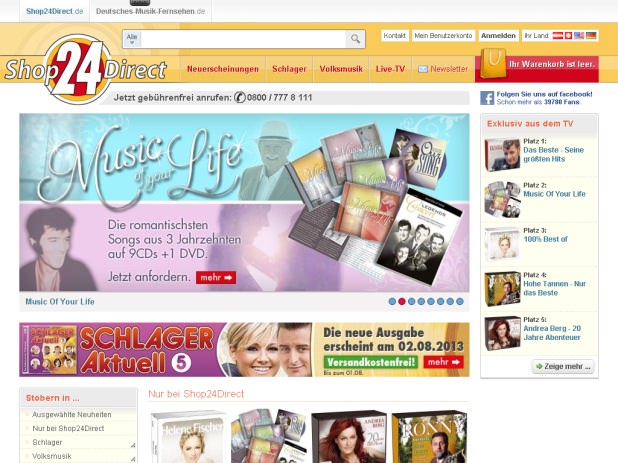 Shop24Direct Website Shop24Direct Website