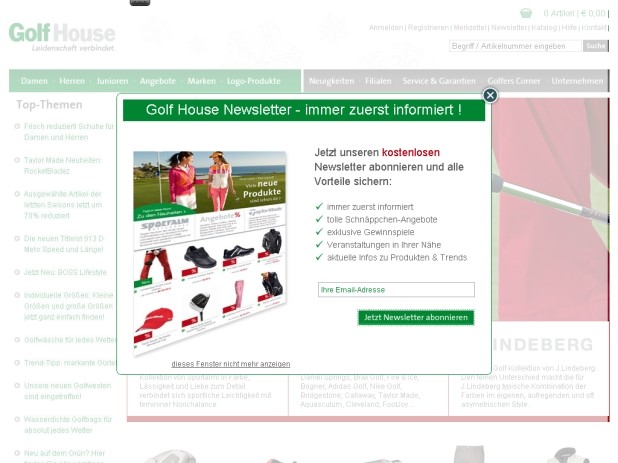 Golf House Website