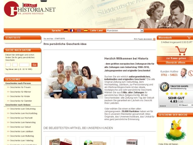 Historia Website