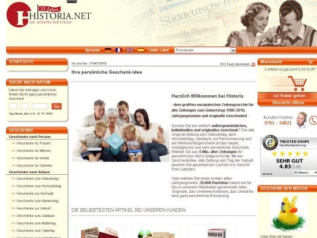 Historia Website