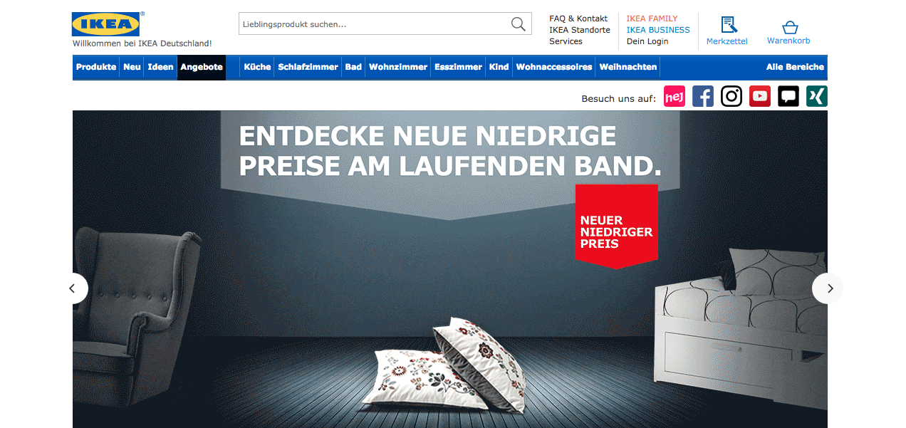 IKEA Startseite