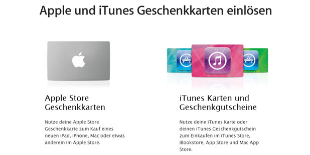 Apple Geschenkkarte