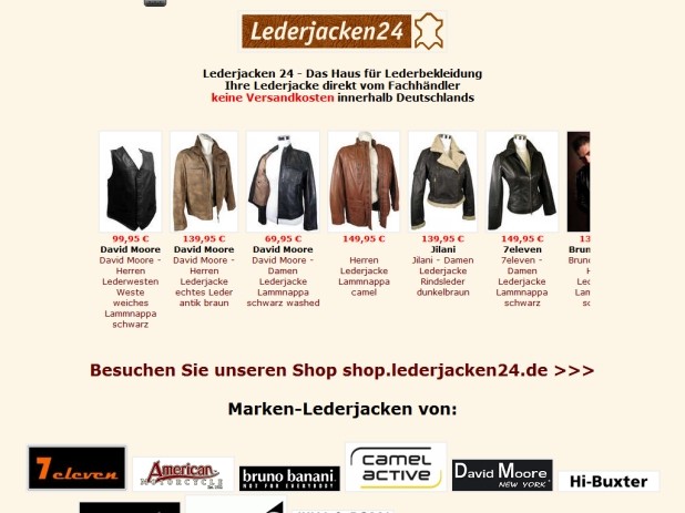 Lederjacken24 Website