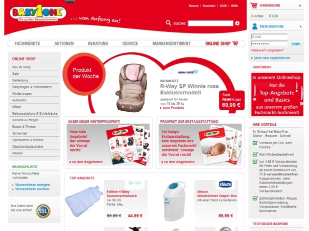 BabyOne Website BabyOne Website