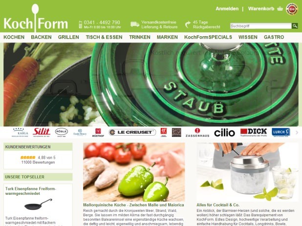Kochform Website Kochform Website