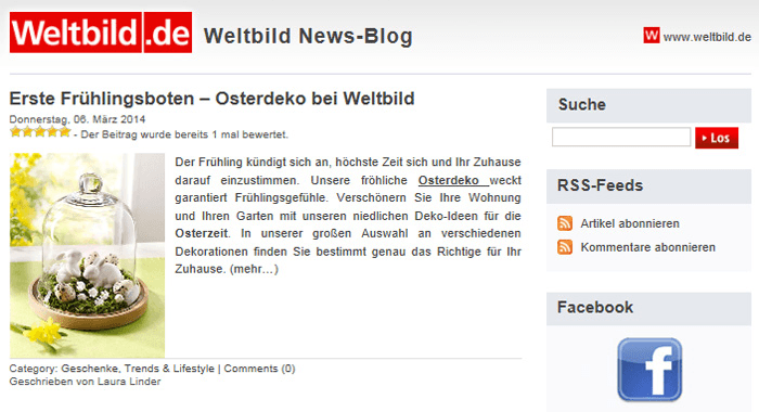 Weltbild.de Blog