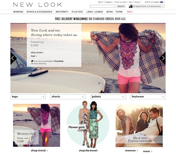 New Look Website New Look Website