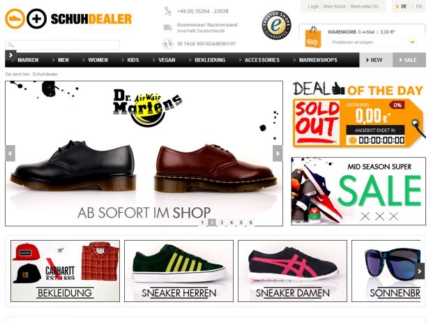 Schuhdealer Website
