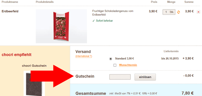 chocri.de Gutschein