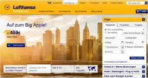 Lufthansa Onlineshop Startseite
