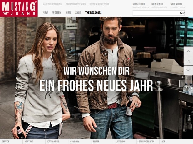 MUSTANG Jeans Website