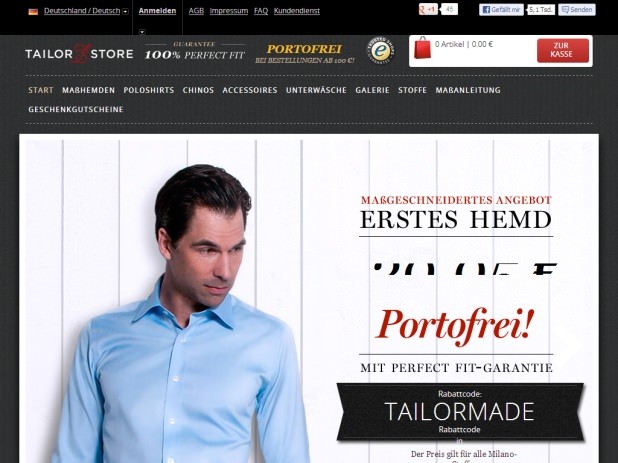 Tailor Store Website