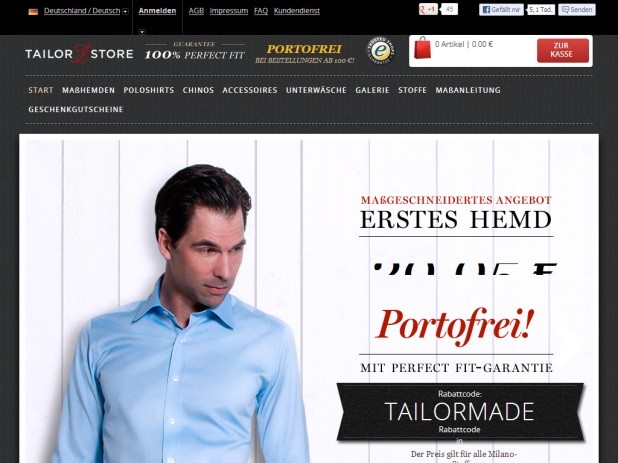 Tailor Store Website Tailor Store Website