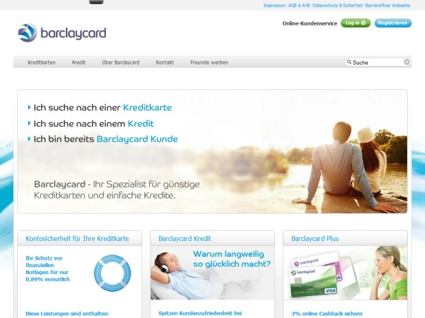 Barclaycard Website