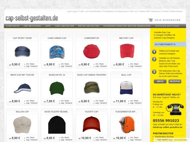 Cap-selbst-gestalten Website Cap-selbst-gestalten Website