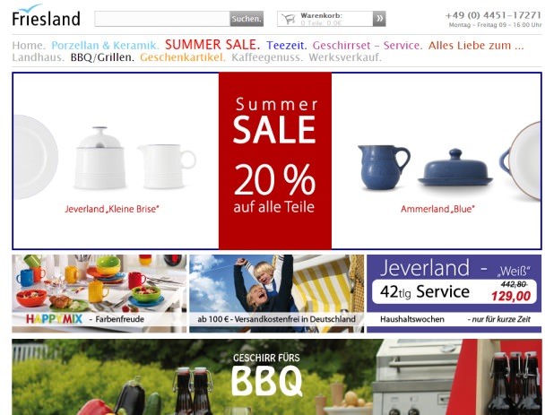 Friesland Versand Website Friesland Versand Website