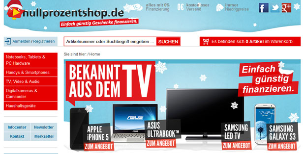 Nullprozentshop Website Nullprozentshop Website