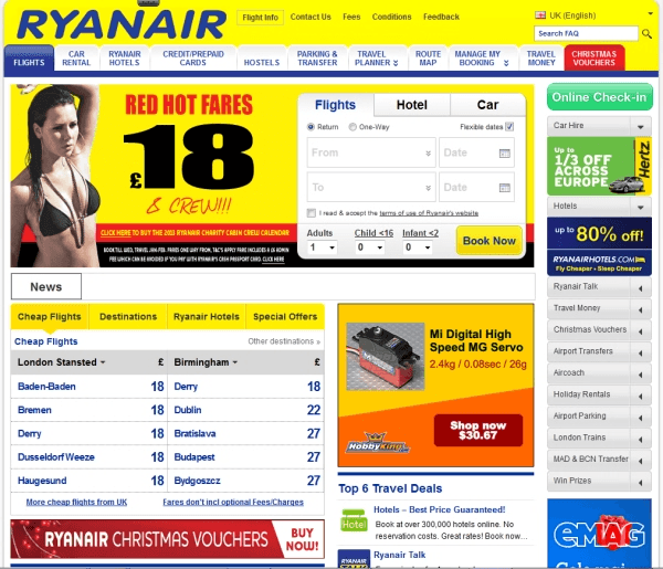 Ryanair Websit