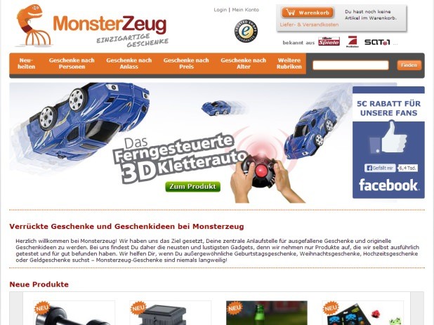 monsterzeug.de Website