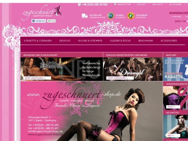 Zugeschnürt Website Zugeschnürt Website