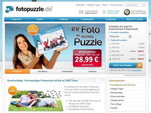 Fotopuzzle Website