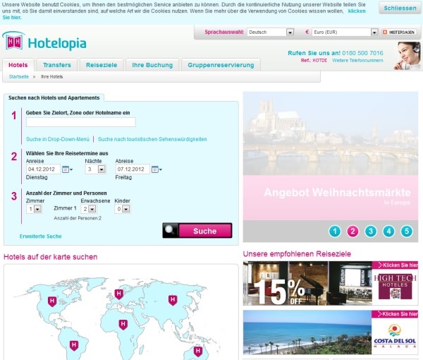 Hotelopia Website Hotelopia Website