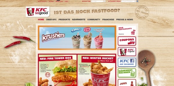 Kentucky Fried Chicken Website Kentucky Fried Chicken Website