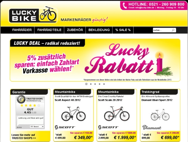 Lucky Bike Website