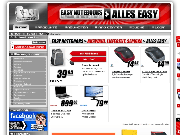 Easynotebooks Website