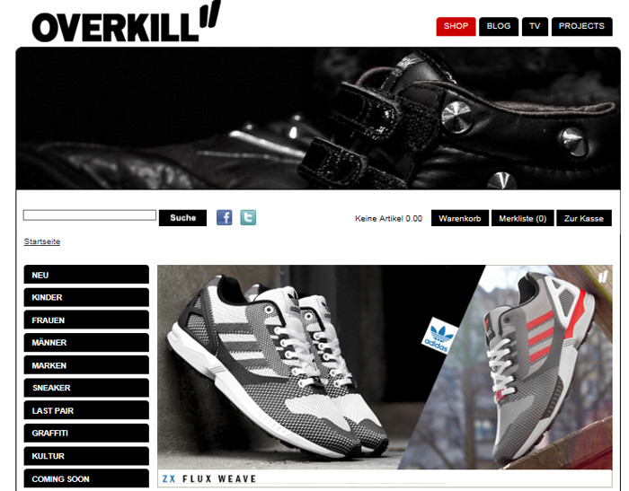 Overkillshop.com Webstore