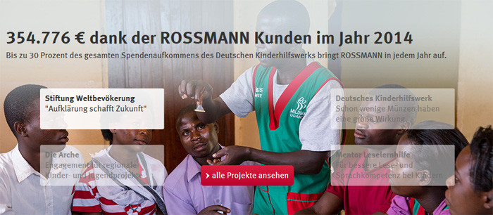 rossmannversand.de Engagement