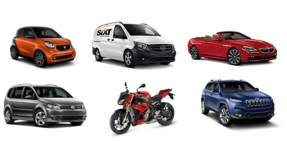 Sixt Fahrzeugmodelle