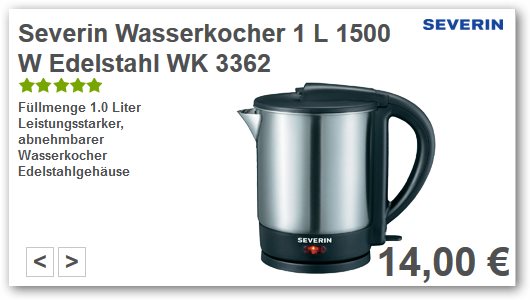 Voelkner Wasserkocher