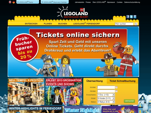Legoland Website