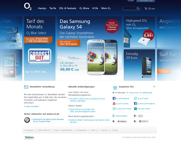 O2 Website