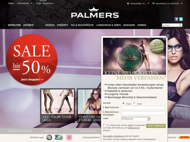 Palmers  Website