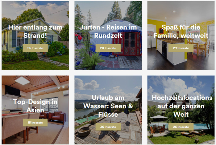 airbnb.de Ziele