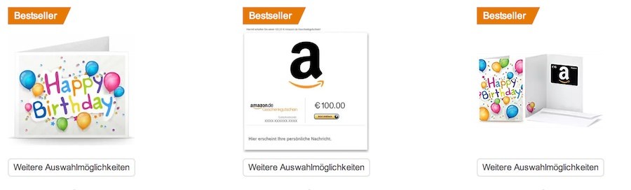 Amazon Geschenkgutschein