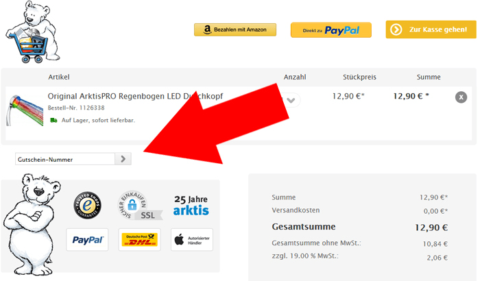 arktis.de Gutschein