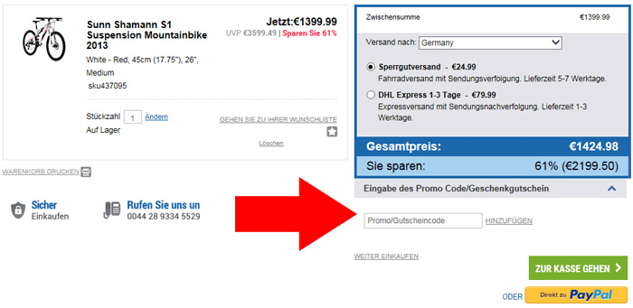 chainreactioncycles.com Gutschein