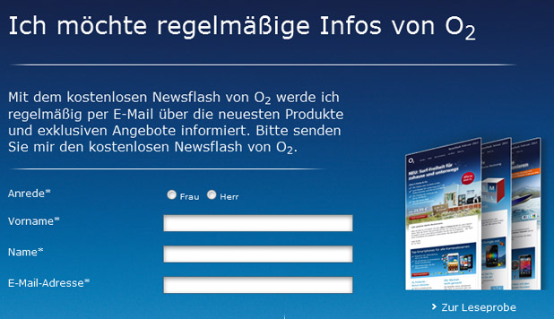 o2 Newsletter