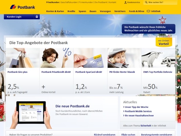 Postbank Website