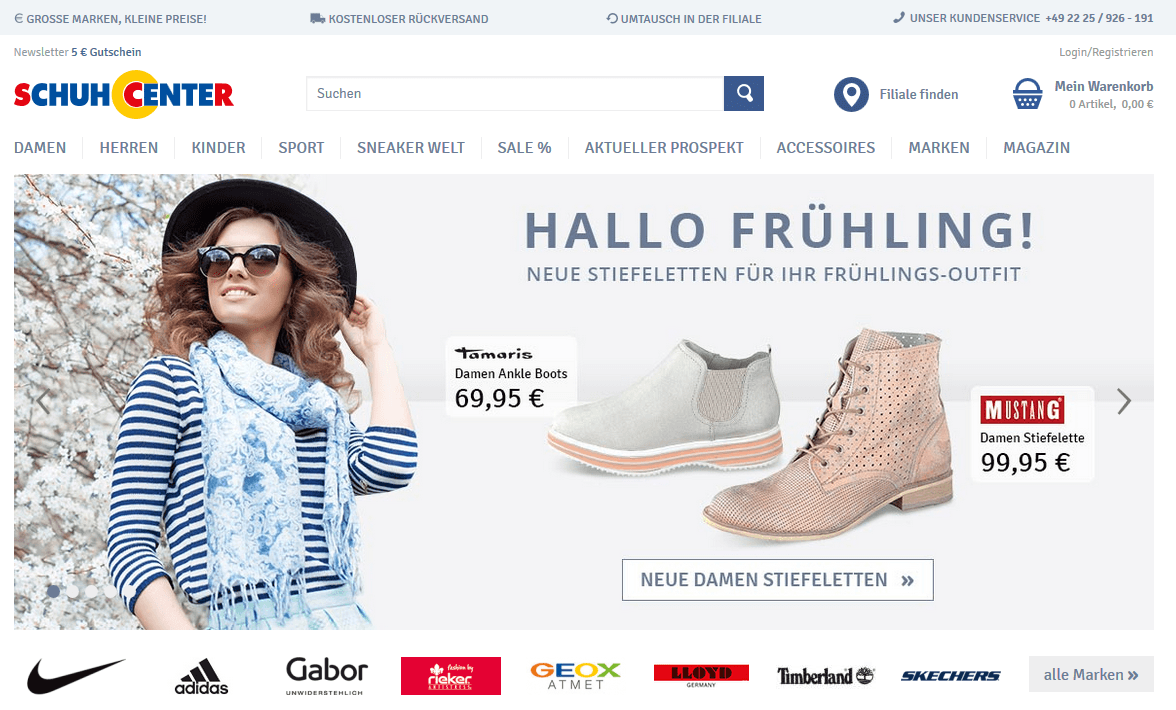 Schuhcenter Startseite