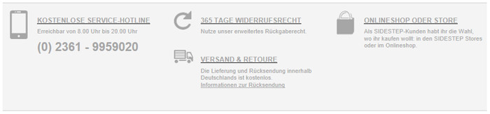 Sidestep-shoes.com Service
