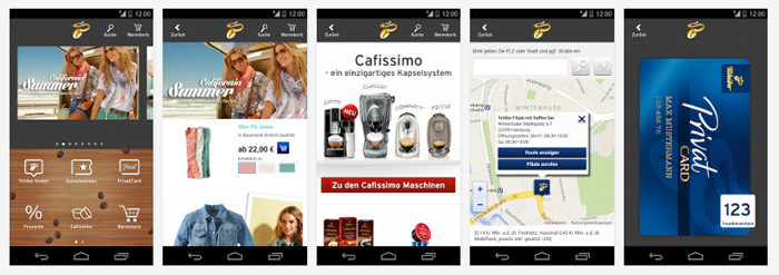 Tchibo.de mobile Anwendung