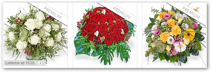 Valentins Premiumsträuße
